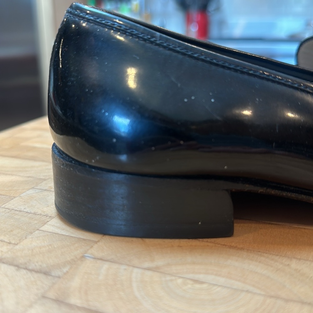 Salvatore Ferragamo Vintage Patent Leather Penny Loafers SZ 7 - Picture 7 of 7